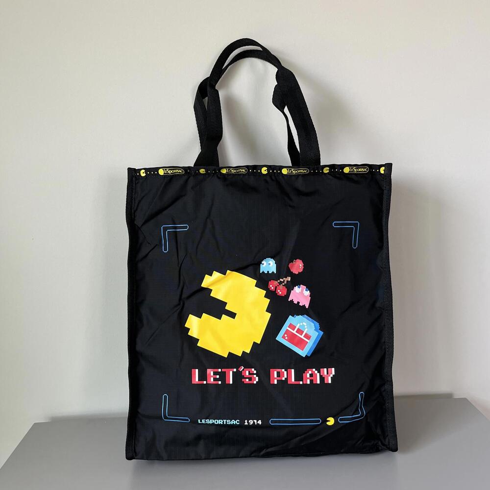 Lesportsac Pac-man Large Book Tote NWT - Picture 1 of 4